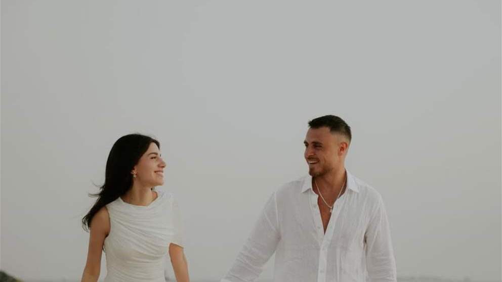 اللقطات الرسمية الأولى من "كتب كتاب" رامي حمدان و سيدرا بيوتي 