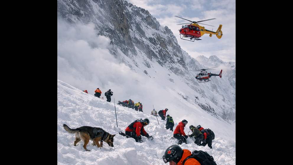 فيديو - انهيار ثلجي يبتلع المتزلجين والحصيلة قتلى وجرحى