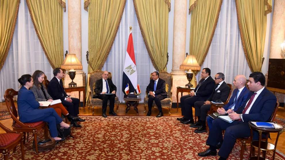 عبد العاطي بعد لقائه لودريان مستعدون لتقديم كافة سبل الدعم لإنجاح الاستحقاقات اللبنانية