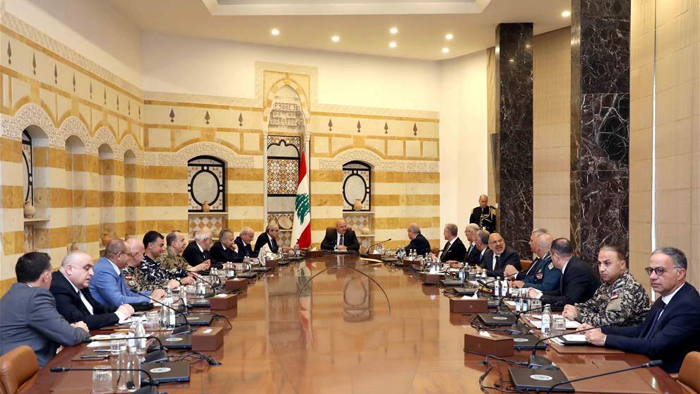 في ظل التطورات الخطيرة المستجدة..  المجلس الاعلى للدفاع يُطمئن اللبنانيين