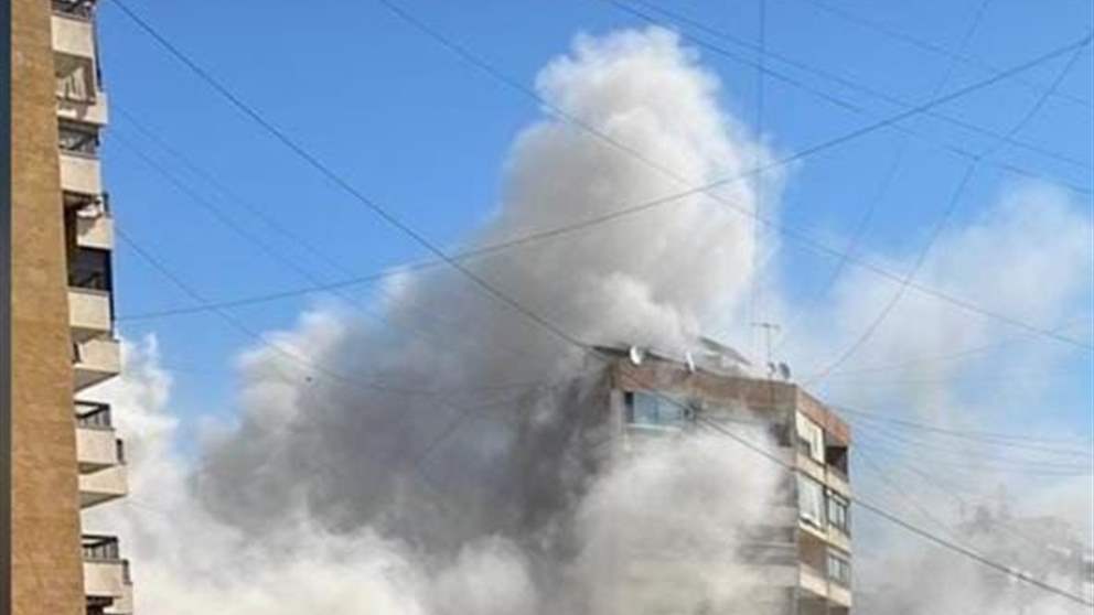 بالفيديو.. لحظة الغارة الإسرائيلية على الضاحية الجنوبية 