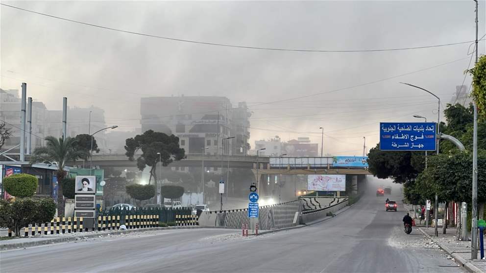 لحظات رعب.. غارات عنيفة على الضاحية (فيديو)