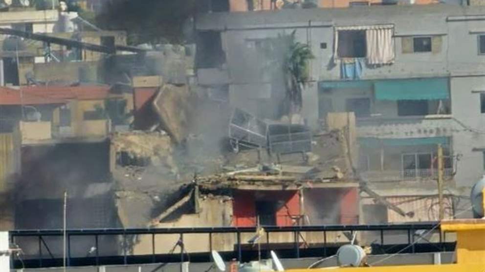 في حارة صيدا.. مراسلة الجديد تعاين اثار الغارة (فيديو)