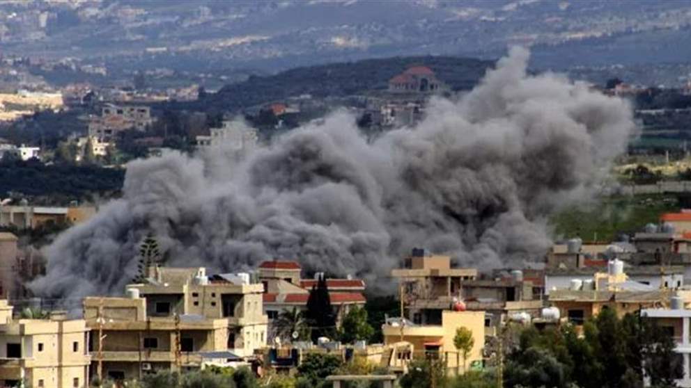 بالفيديو.. غارة عنيفة بين الحنية والقليلة 