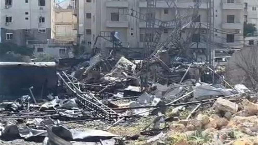 بالفيديو - آثار الغارات الإسرائيلية التي استهدفت صور