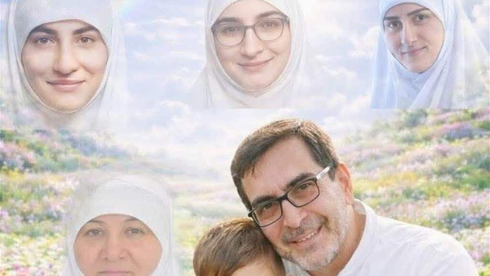 في النميرية.. استشهاد عائلة حول مائدة الإفطار (صورة)