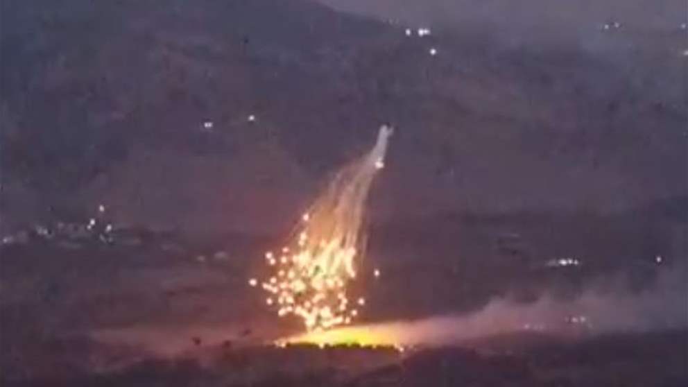  بالفيديو - قصف فوسفوري اسرائيلي طال بلدة الخيام