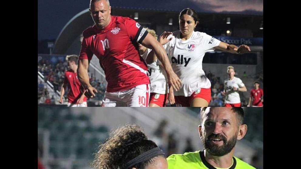 فريق رايان رينولدز يُسحق أمام سيدات أميركا السابقات!!