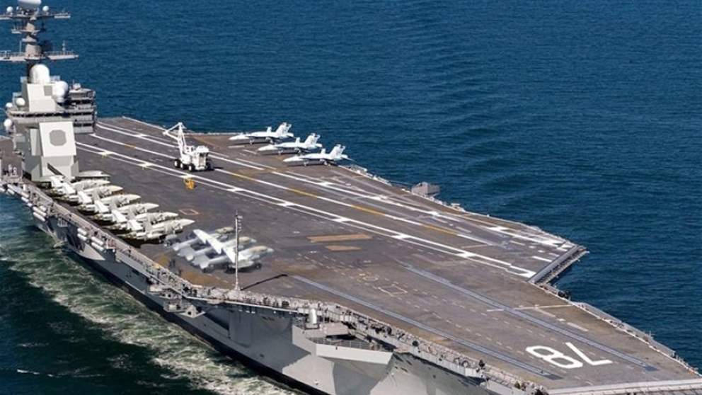 بالفيديو - بعد "الحريق" حاملة الطائرات فورد خارج الخدمة