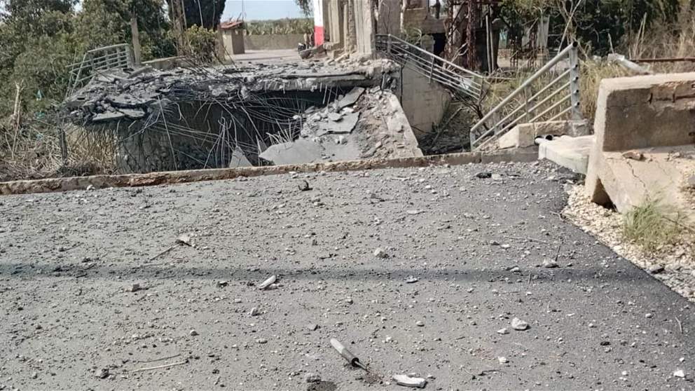  مراسل الجديد: الجيش الاسرائيلي اغار مجددا على جسر فرعي في القاسمية ودمره تماما