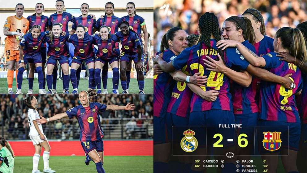 برشلونة يكتسح ريال مدريد على كل الجبهات