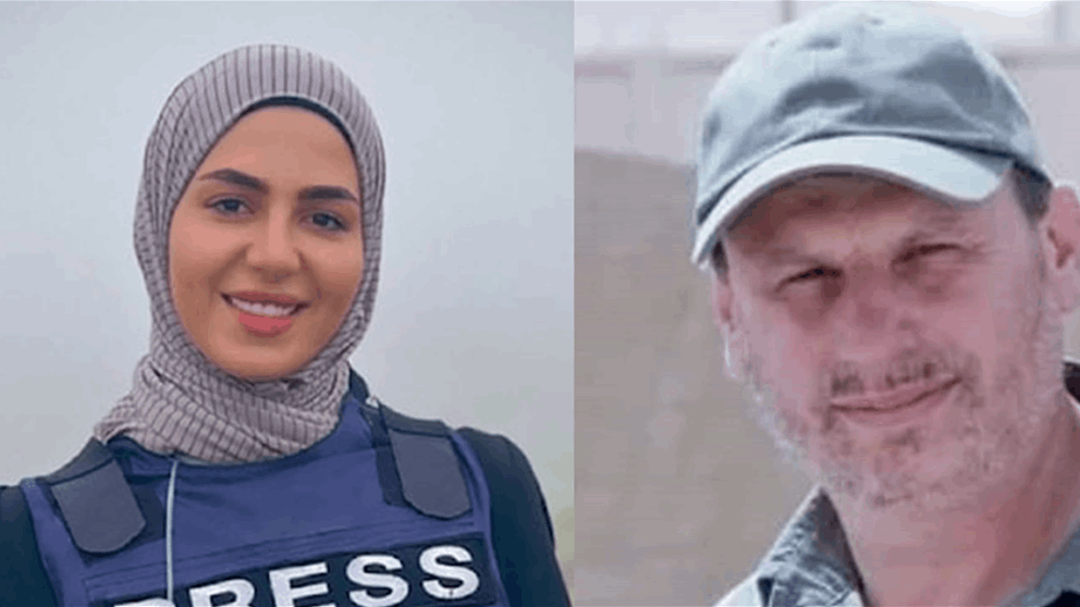 ارتقاء الصحافيين علي شعيب وفاطمة فتوني في استهداف اسرائيلي 
