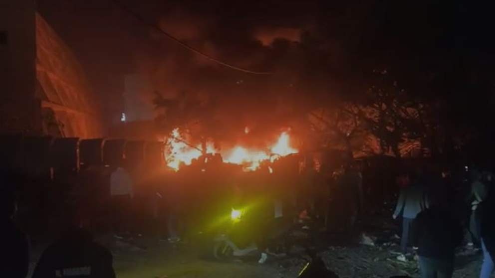  من زاوية اخرى.. الغارة على الجناح قرب سوق الروشة (شاهد الفيديو) 