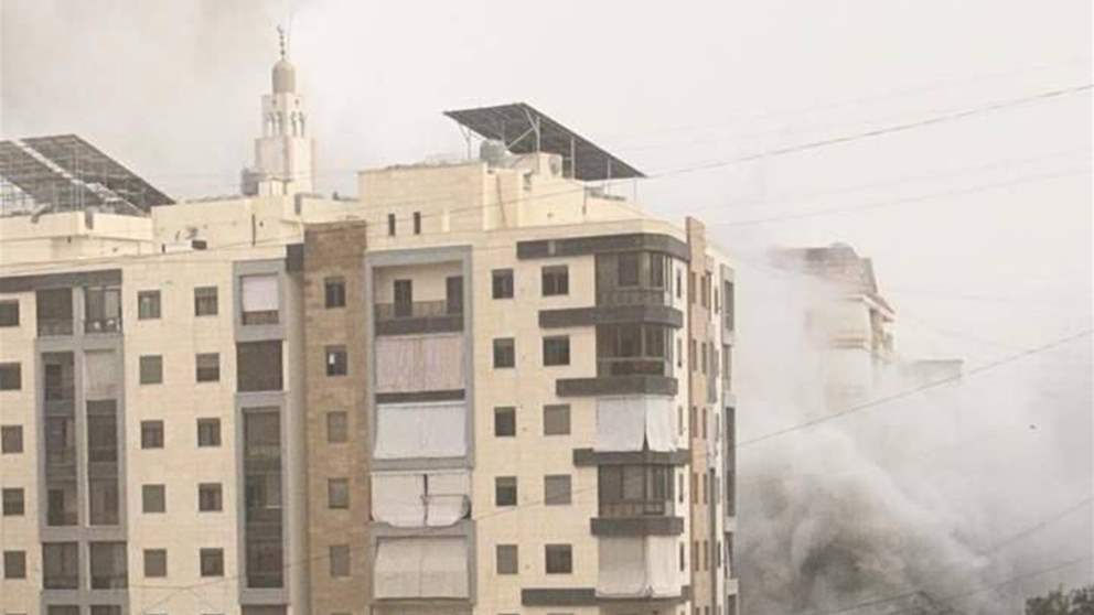 مشهد من الغارة على الضاحية قبل قليل (شاهد الفيديو) 
