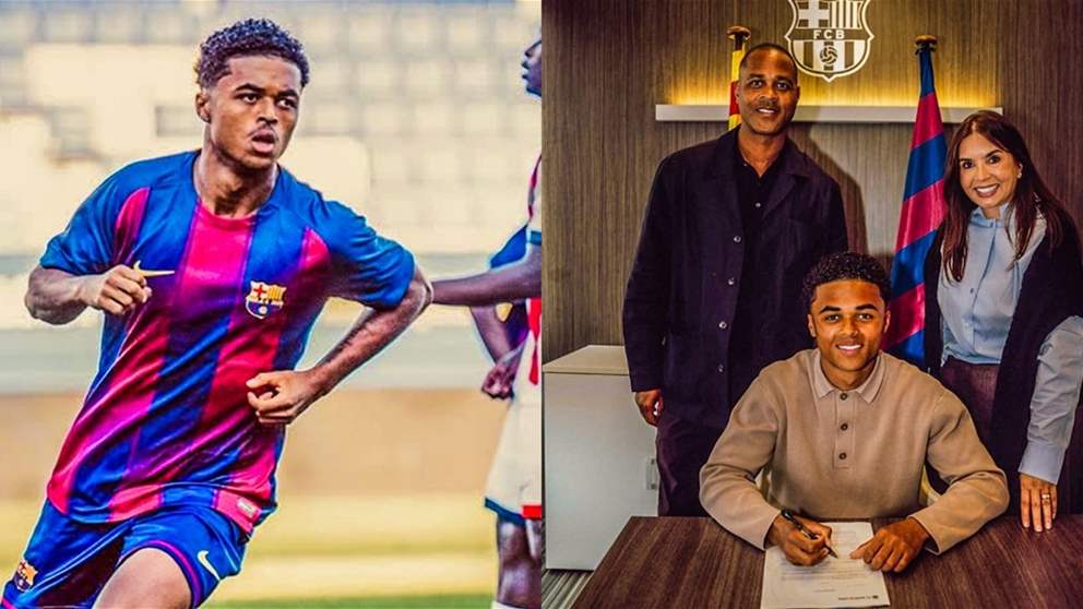 برشلونة يجدّد عقد نجل كلايفرت حتى 2028
