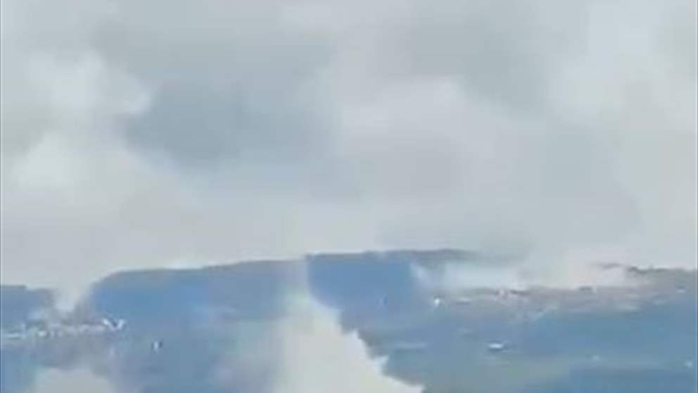  من المطار.. لحظة الغارات الإسرائيلية على بيروت (شاهد الفيديو) 