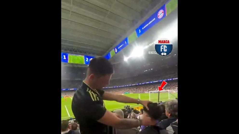 فيديو - لقطة غريبة لمشجع في سانتياغو برنابيو تخطف الأنظار