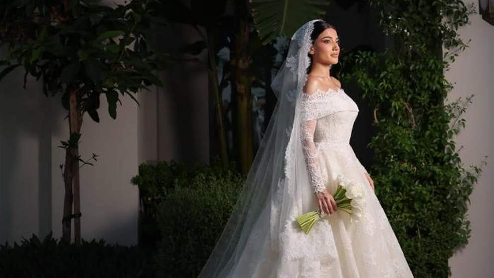 نارين بيوتي تحتفل بعيد زواجها الأول بطريقة ساحرة