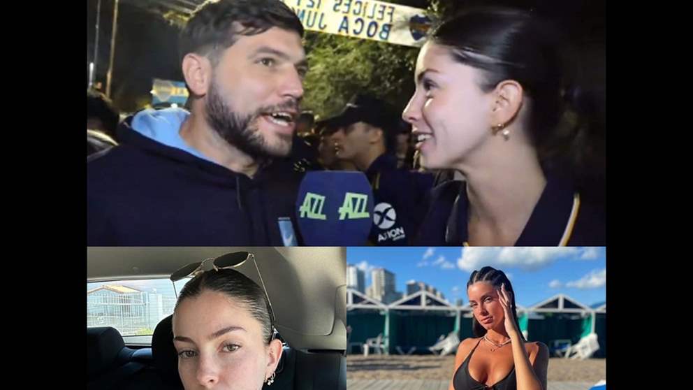 مشجعة طلبت عنوان الصحفي على الهواء مباشرة