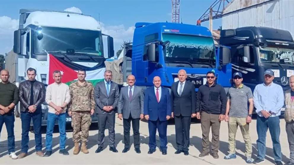 دفعة جديدة من الدعم: وصول القافلة الأردنية الثانية إلى المصنع