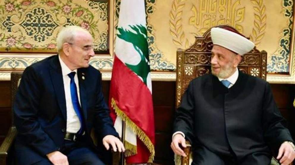 منسى من دار الفتوى: تعزيز حضور الجيش وتثيبت الأمن في بيروت 