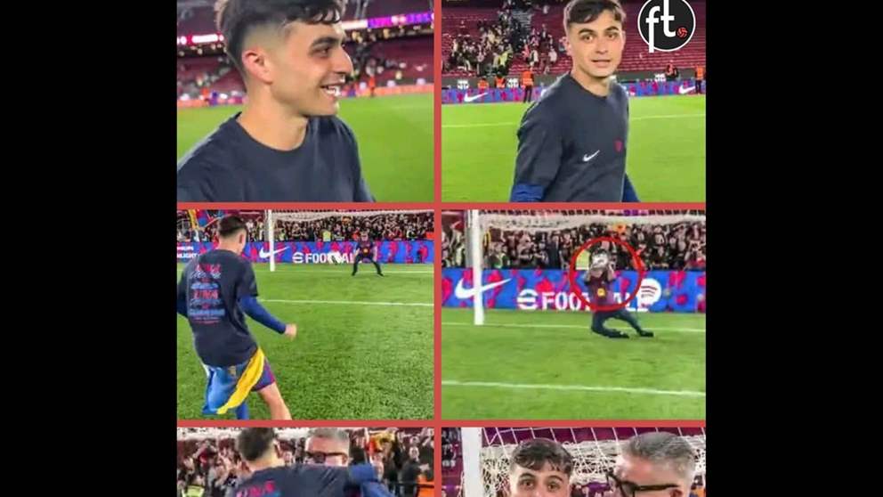 فيديو - بيدري يجسّد الوفاء لوالده وجدّه في احتفالات برشلونة 