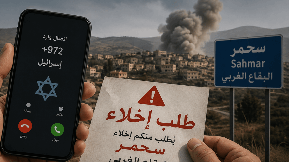 بالفيديو - اتصال.. وطلب إخلاء سحمر بالبقاع الغربي 