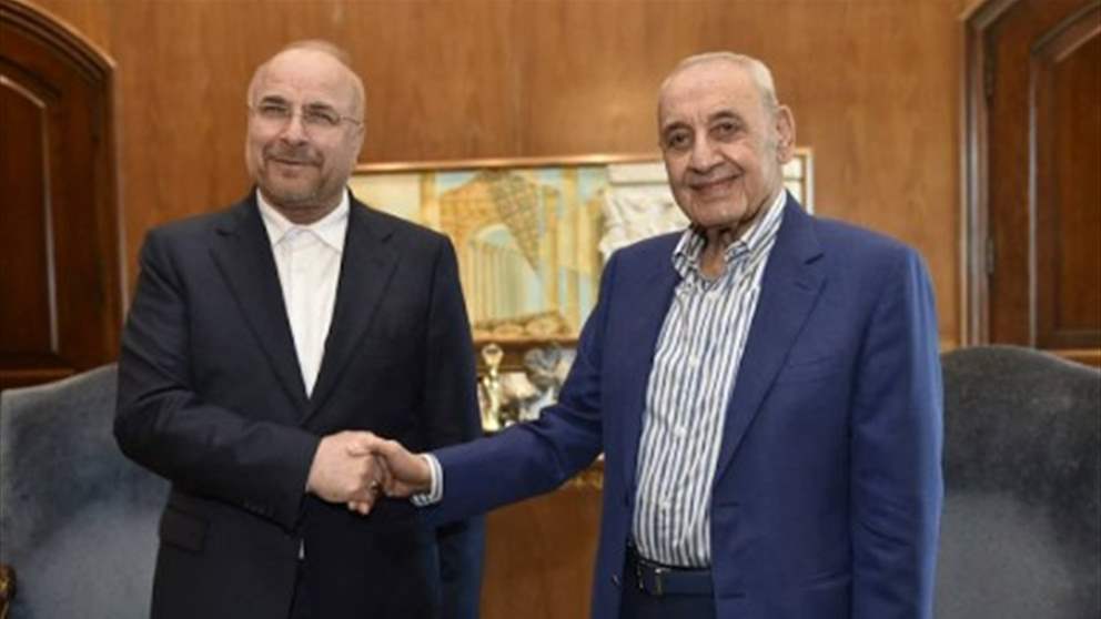 "أي اتفاق سيشمل لبنان".. اتصال بين بري وقاليباف