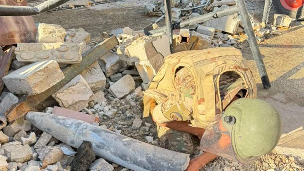 الجيش يفكك قنبلة طيران موجّهة غير منفجرة في المريجة (صورة) 