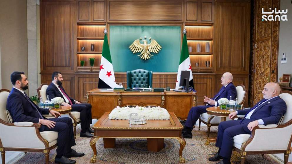 الرئيس السوري أحمد الشرع استقبل رئيس مجلس الوزراء 