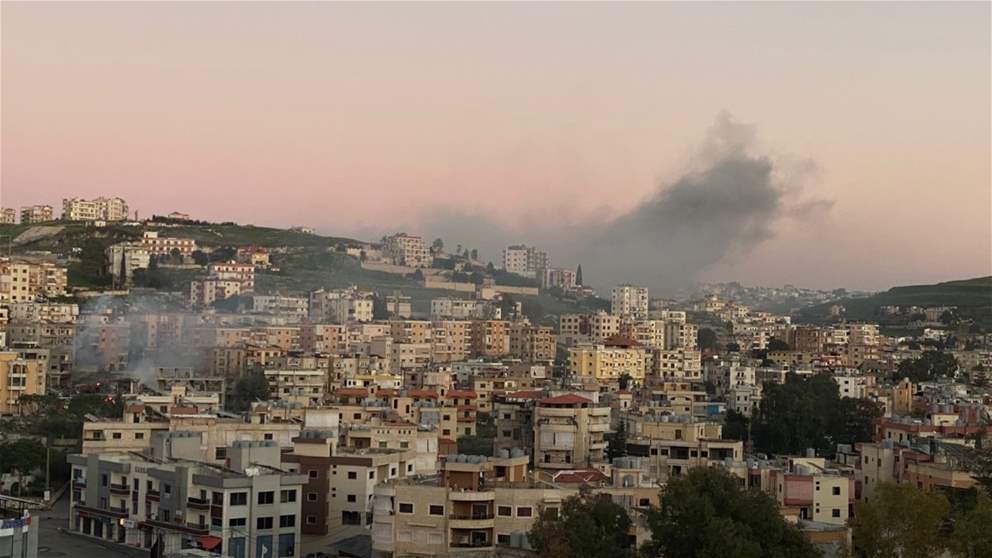 بالفيديو.. غارة عنيفة على حومين الفوقا