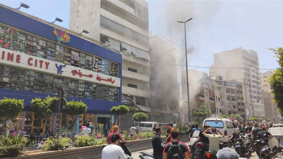 غارة تستهدف الضاحية الجنوبية.. مراسل الجديد ينقل المشهد من موقع الاستهداف 
