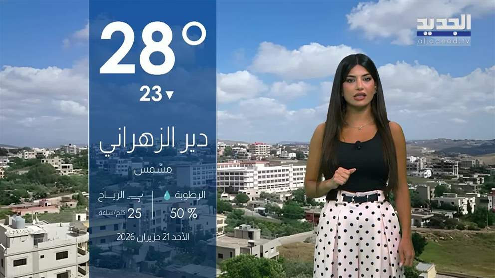 نشرة الطقس المسائية 21-06-2026