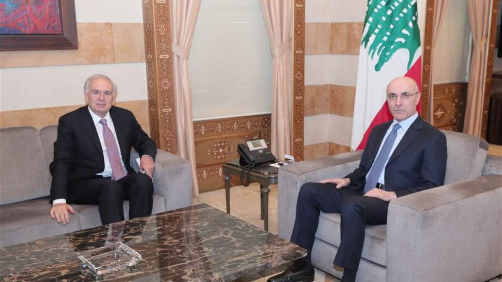 الحجار وأرنو يبحثان الأوضاع العامة وآلية التعاون