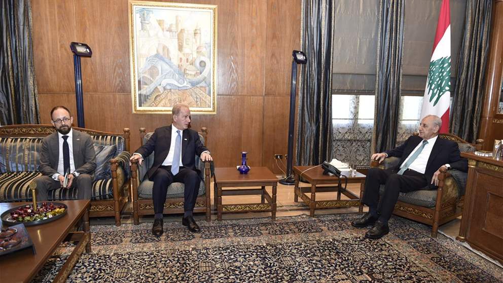 عن وقف النار والانسحاب الإسرائيلي.. بري يسأل السفير الأميركي