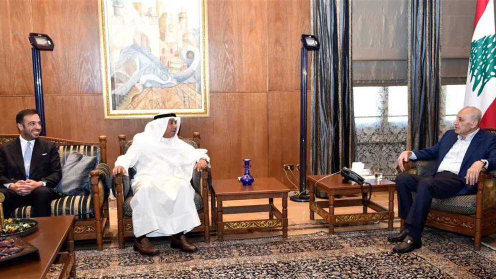 الرئيس بري استقبل في عين التينة  سفير الكويت لدى لبنان محمد سلطان الشرجي حيث تناول اللقاء آخر المستجدات والأوضاع العامة في لبنان والمنطقة والعلاقات الثنائية بين البلدين