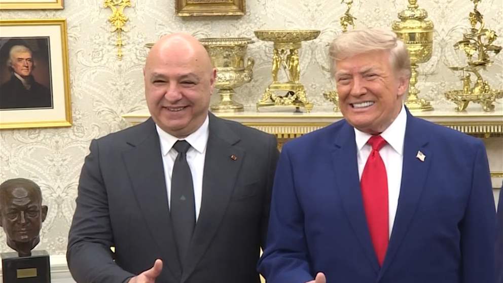 بالصورة.. ماذا دوّن عون في السجل الذهبي للبيت الأبيض؟