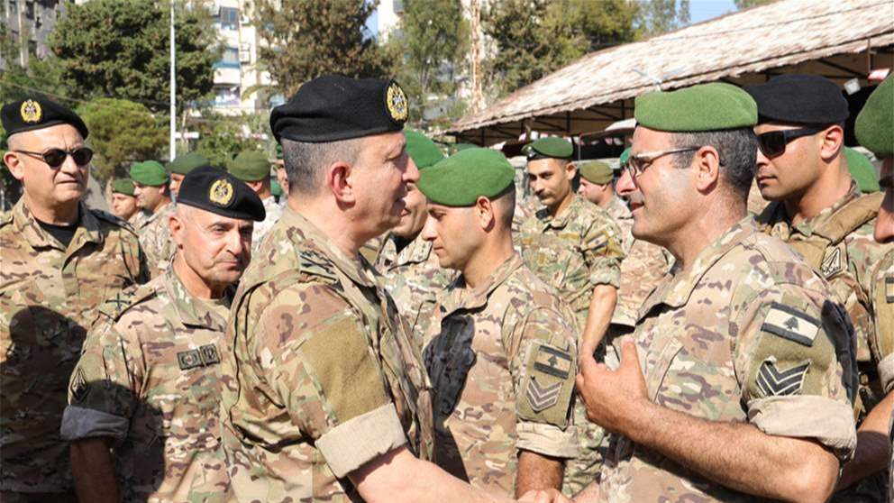 قائد الجيش: الفتنة هدف اسرائيل ويجب مواجهتها