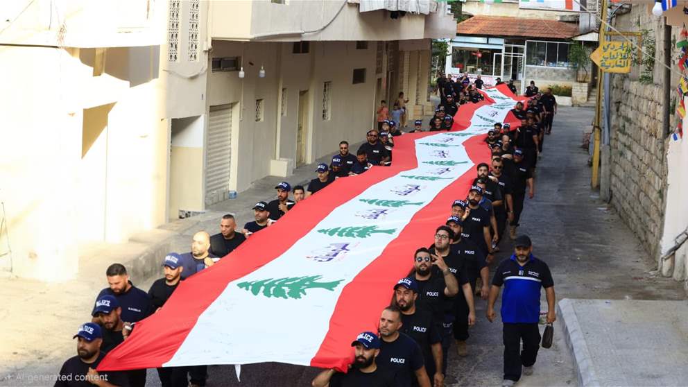 مسيرة وطنية وعلم بطول 60 متراً.. الشويفات تحتفل بعيد الجيش