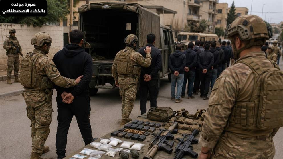 الجيش يوقف 25 شخصًا ويضبط أسلحة ومخدرات