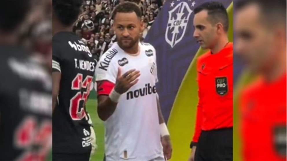 فيديو – لاعب يرفض مصافحة نيمار قبل المباراة