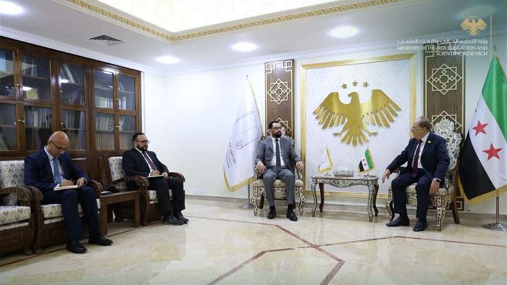 ‏الهزاع يبحث مع وزير التربية السوري وضع الطلاب السوريين في لبنان