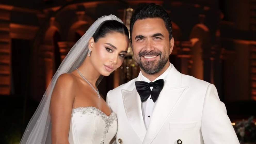 نادر الأتات يحتفل بزفافه على جنى إسماعيل وسط حضور فني لافت