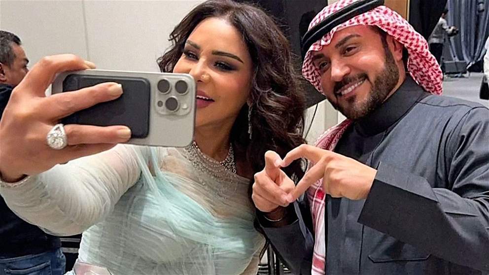أحلام تستقبل ماجد المهندس في باريس وقبلة على الرأس تخطف الأنظار