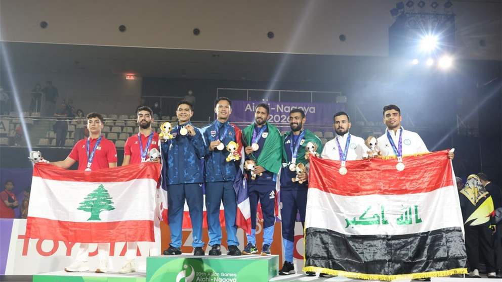 دورة الألعاب الآسيوية: فضية وبرونزية للبنان