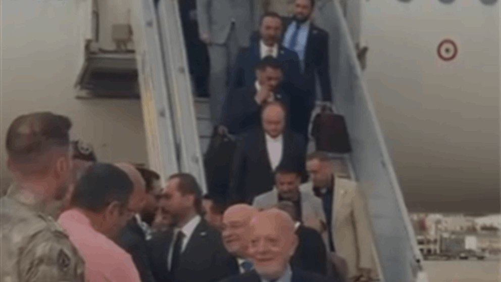بالفيديو.. وصول الوفد السوري الى بيروت