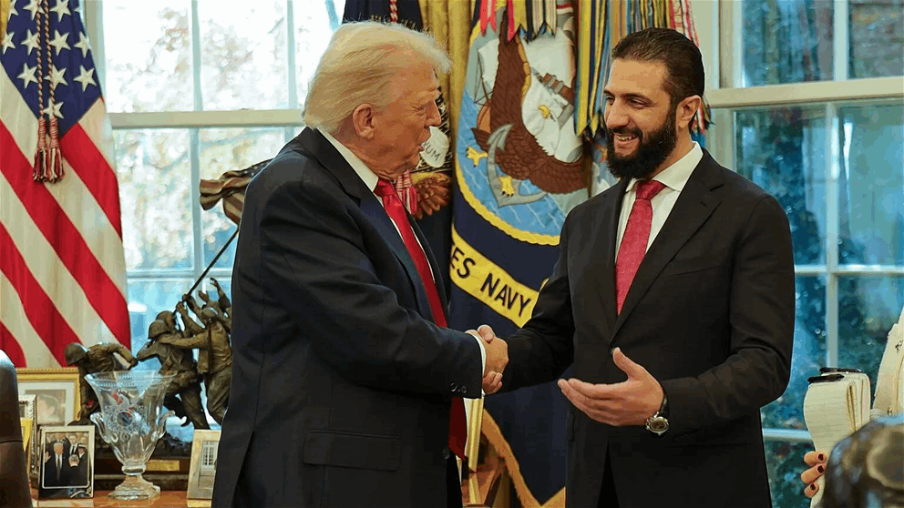 "نيوجيرسي بدلاً من الجولان".. ماذا قال الشرع لترامب؟ | شاهد الفيديو