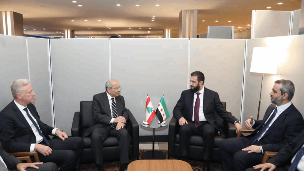 بالصورة - من اللقاء الذي جمع الرئيس سلام بالرئيس السوري احمد الشرع