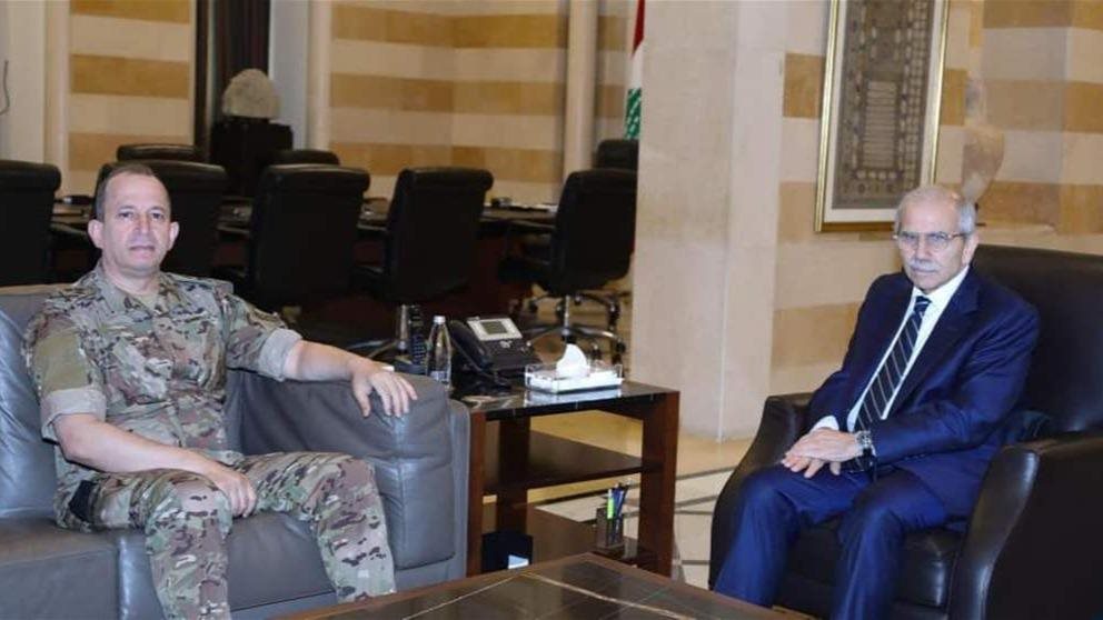 سلام يبحث مع قائد الجيش ملف المتفجرات ويشدّد على كشف المتورطين