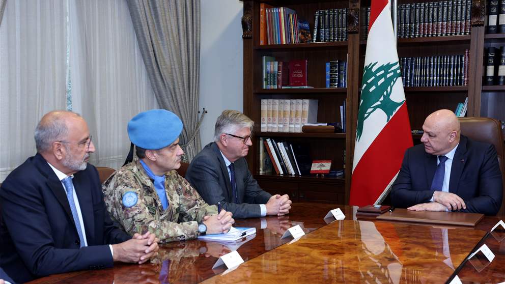 الجنوب ومستقبل اليونيفيل على طاولة عون ولاكروا
